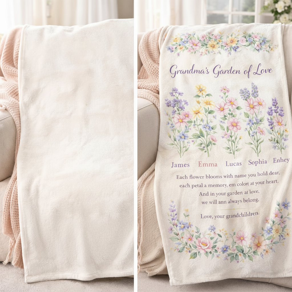 Blooming Comfort Blanket Style 3